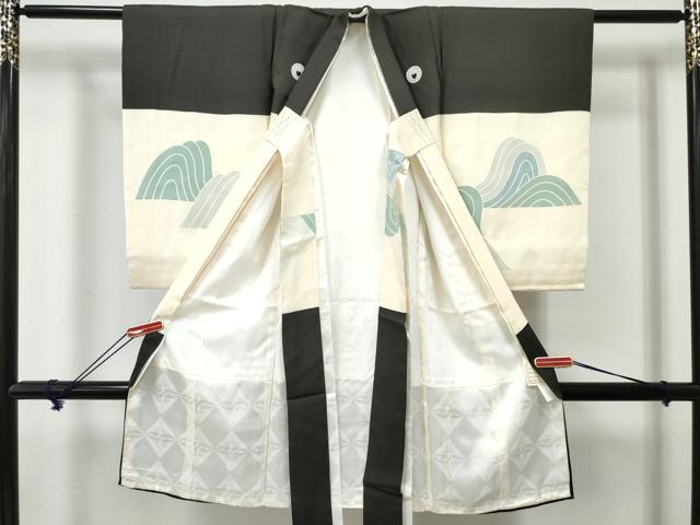 平和屋着物[]お宮参り　男の子　祝着　産着　初着　のしめ　駒刺繍　鷹　鷲　金彩　逸品　DABE7278ma
