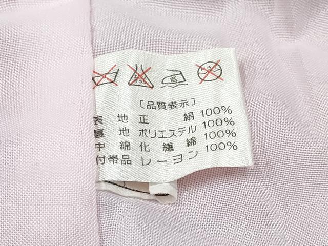 平和屋着物[]女の子　子供　被布　花車地紋　緋色　逸品　DABE7293ma