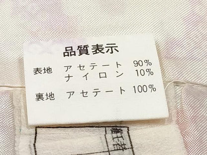 平和屋着物[]七五三　女の子　７歳　祝着　四つ身　駒刺繍　鼓牡丹花文　金彩　DABE7310ma