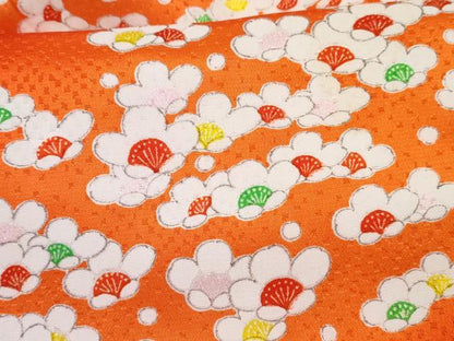 平和屋着物[]七五三　女の子　３歳　祝着　三つ身　長襦袢(無双仕立て・半衿刺繍)セット　梅文　暈し染め　金彩　逸品　DABE7324ma
