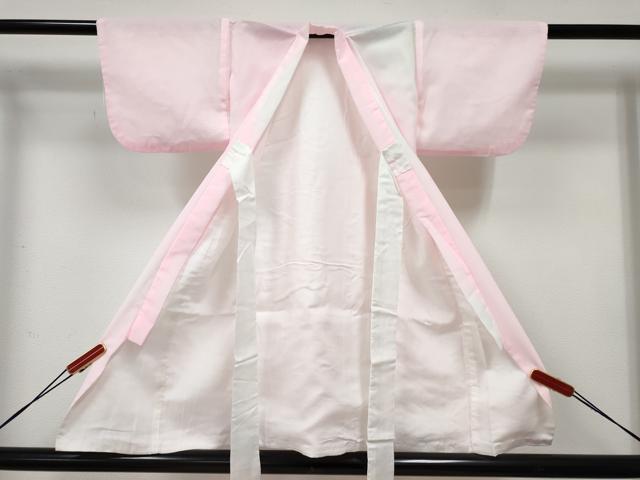 平和屋着物[]七五三 女の子 ３歳 祝着 三つ身 被布セット 無双 絽袷 絽×絽 霞文 暈し染め 洗える着物 DABE7338ma