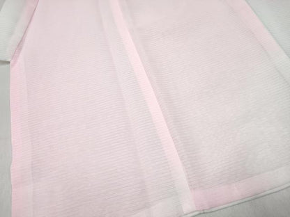 平和屋着物[]七五三 女の子 ３歳 祝着 三つ身 被布セット 無双 絽袷 絽×絽 霞文 暈し染め 洗える着物 DABE7338ma