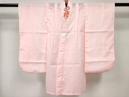 平和屋着物[]女の子 子供 長襦袢 無双仕立て 鹿の子文様 半衿刺繍 洗える着物 DABE7339ma
