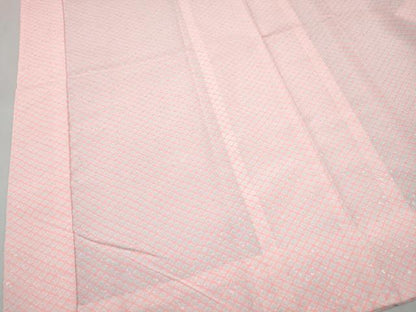 平和屋着物[]女の子 子供 長襦袢 無双仕立て 菱文 半衿刺繍 洗える着物 DABE7342ma