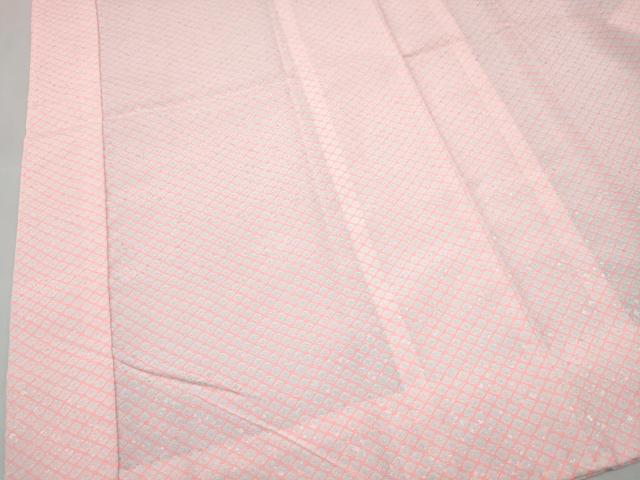平和屋着物[]女の子 子供 長襦袢 無双仕立て 菱文 半衿刺繍 洗える着物 DABE7342ma