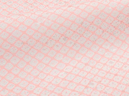 平和屋着物[]女の子 子供 長襦袢 無双仕立て 菱文 半衿刺繍 洗える着物 DABE7342ma