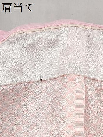 平和屋着物[]女の子 子供 長襦袢 無双仕立て 菱文 半衿刺繍 洗える着物 DABE7342ma