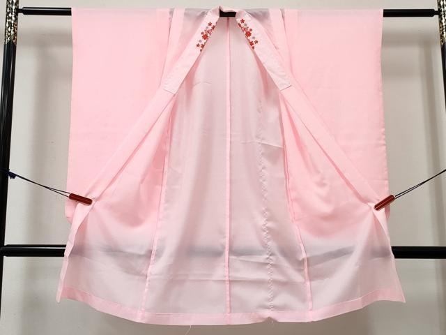 平和屋着物[]女の子 子供 長襦袢 無双仕立て 舞花文 半衿刺繍 DABE7343ma