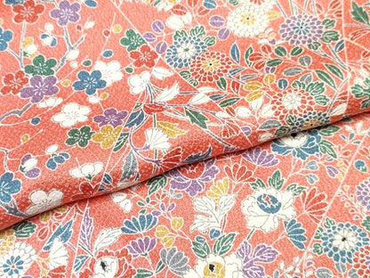 平和屋着物[]七五三 女の子 ７歳 祝着 四つ身 切嵌花文 逸品 DABE7352ma