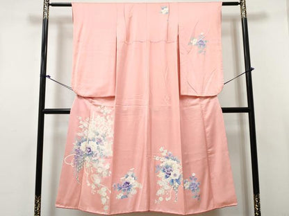 平和屋着物∵女の子　十三参り　子供　祝着　牡丹花文　逸品　DABE7361ma