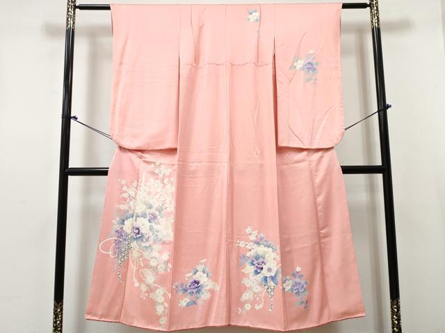 平和屋着物∵女の子　十三参り　子供　祝着　牡丹花文　逸品　DABE7361ma
