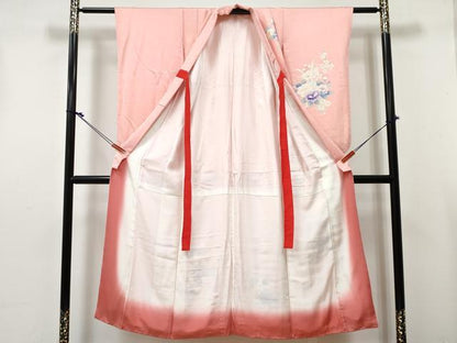 平和屋着物∵女の子　十三参り　子供　祝着　牡丹花文　逸品　DABE7361ma