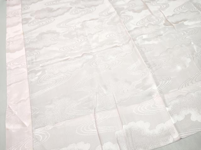 平和屋着物[]女の子　子供　長襦袢　無双仕立て　流水雲地紋　薄桜色　洗える着物　DABE7373ma