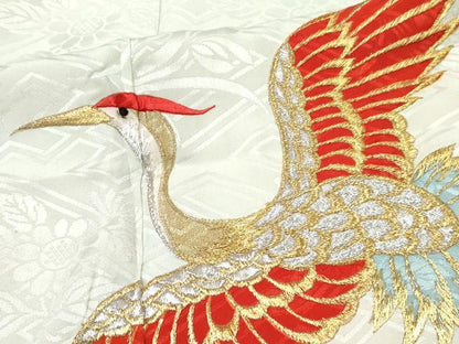 平和屋着物[]七五三　女の子　３歳　祝着　三つ身　刺繍　鳳凰　暈し染め　金銀彩　逸品　DABE7379ma