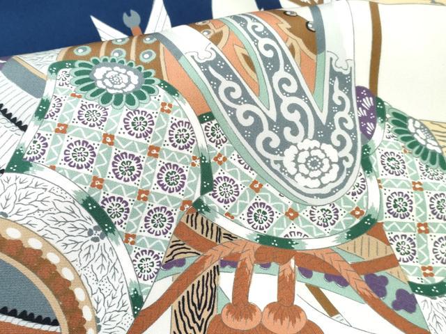 平和屋着物[]お宮参り　男の子　祝着　産着　初着　のしめ　矢羽　兜　逸品　DABE7390ma