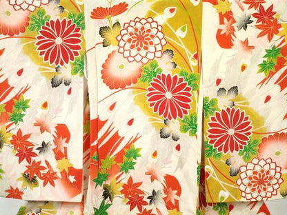 平和屋着物[]アンティーク　大正ロマン　お宮参り　女の子　祝着　産着　初着　のしめ　孔雀羽根花文　金彩　逸品　DABE7399ma