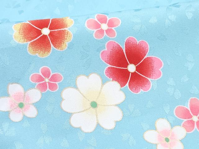 平和屋着物[]七五三　女の子　３歳　祝着　三つ身　被布セット　牡丹花文　暈し染め　金彩　DABE7441ma
