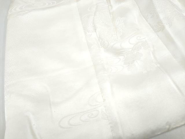 平和屋着物[]七五三　女の子　子供　被布　流水地紋　白色　逸品　DABE7461ma