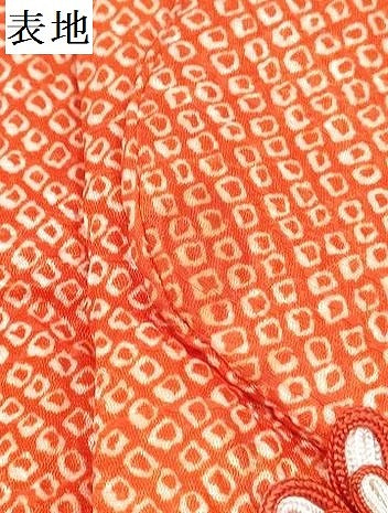 平和屋着物[]七五三　女の子　子供　被布　総絞り　洗える着物　DABE7463ma
