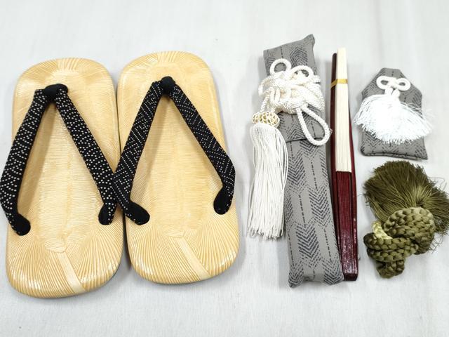 平和屋着物[]七五三　男の子　行灯袴・帯・雪駄・小物セット　矢羽文　DABE7499ma