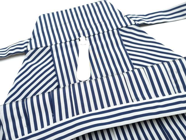 平和屋着物[]七五三　男の子　行灯袴・帯・草履・小物セット　縞　箱付き　逸品　DABE7502ma
