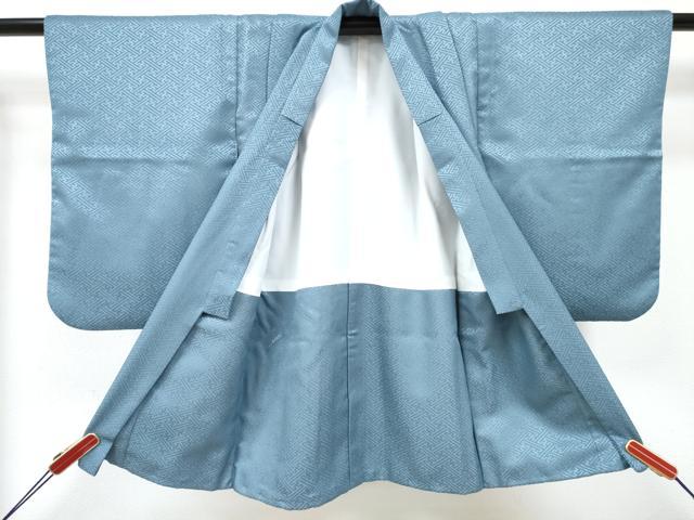 平和屋着物[]七五三　男の子　祝着・羽織・長襦袢(単衣)セット　武士　風景松文　暈し染め　金彩　DABE7514ma