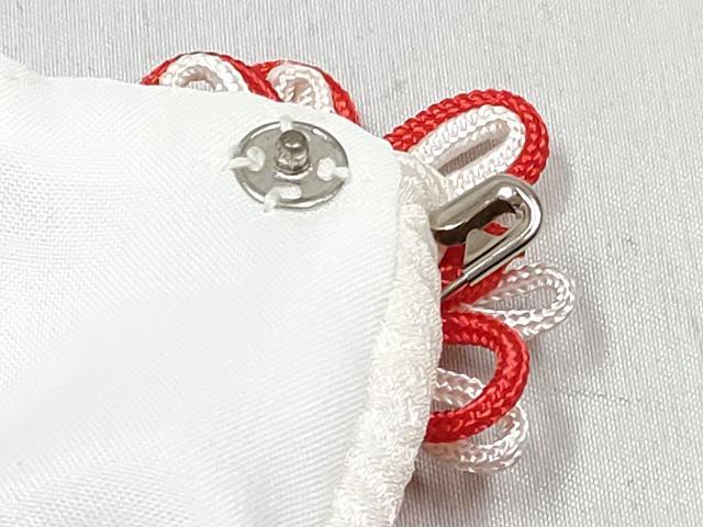 平和屋着物[]七五三　女の子　３歳　祝着　三つ身　長襦袢(単衣・半衿刺繍)・被布セット　鞠桜文　金彩　DABE7520ma