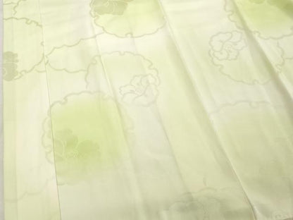 平和屋着物■長襦袢　袷　雪輪花地紋　暈し染め　正絹　逸品　DABE7546cd