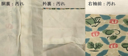 平和屋着物■上質な小紋　舞花文　正絹　逸品　DABE7619cd