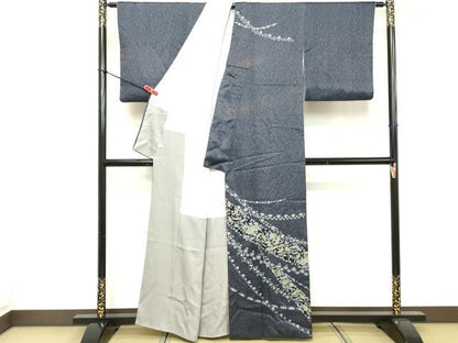 平和屋着物■訪問着　道長花文　正絹　逸品　DABE7621cd