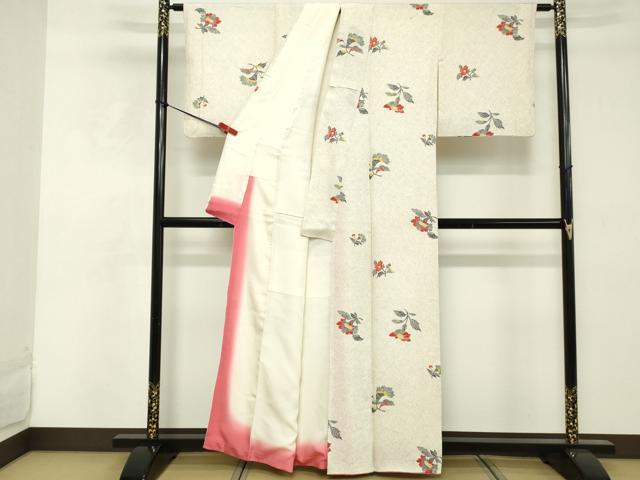 平和屋着物■上質な小紋 舞花文 正絹 逸品 DABE7633cd