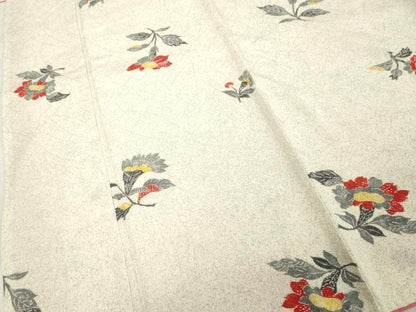 平和屋着物■上質な小紋 舞花文 正絹 逸品 DABE7633cd