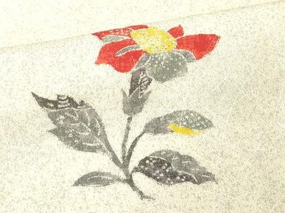 平和屋着物■上質な小紋 舞花文 正絹 逸品 DABE7633cd