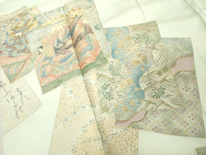 平和屋着物■豪華色留袖　寿光織　百人一首　金彩　正絹　逸品　DABE7643cd