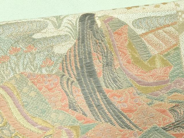 平和屋着物■豪華色留袖　寿光織　百人一首　金彩　正絹　逸品　DABE7643cd