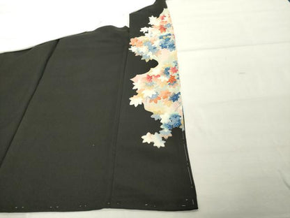 平和屋着物■豪華黒留袖　飛鶴文　正絹　逸品　未使用　DABE7647cd