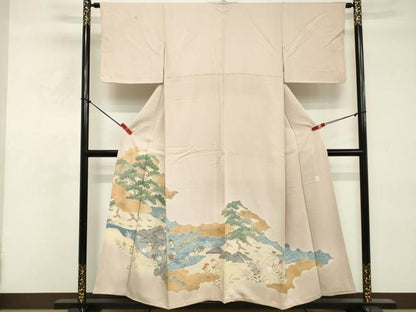 平和屋着物■豪華色留袖　作家物　花鳥文　金彩　正絹　逸品　DABE7650cd