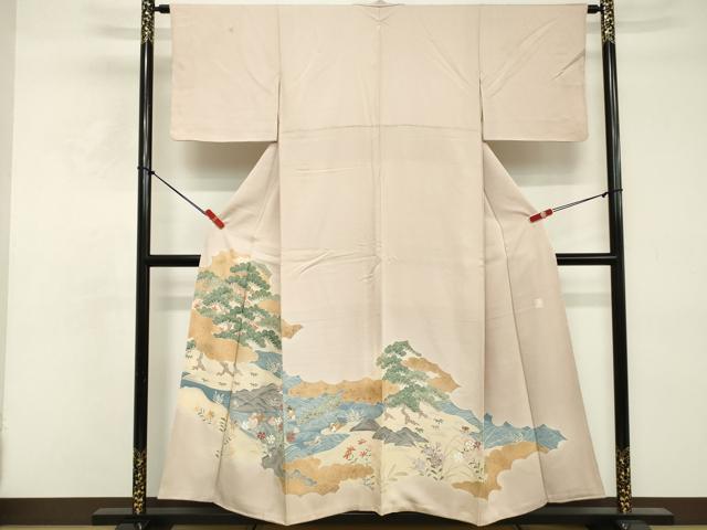 平和屋着物■豪華色留袖　作家物　花鳥文　金彩　正絹　逸品　DABE7650cd