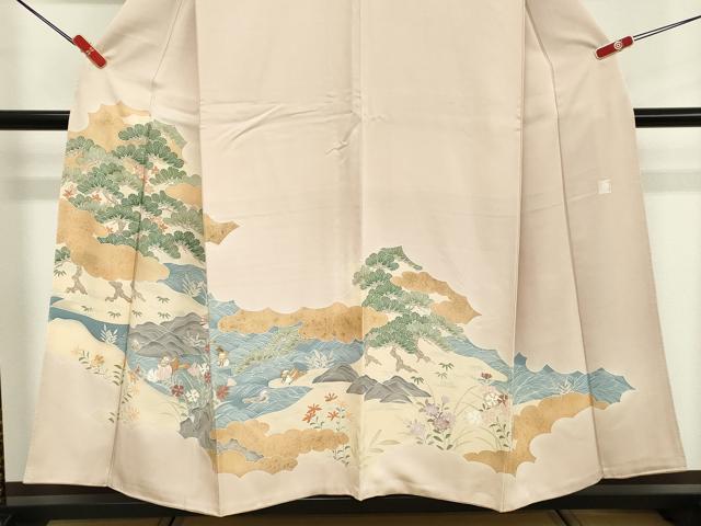 平和屋着物■豪華色留袖　作家物　花鳥文　金彩　正絹　逸品　DABE7650cd