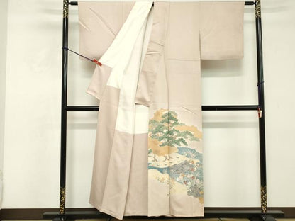 平和屋着物■豪華色留袖　作家物　花鳥文　金彩　正絹　逸品　DABE7650cd