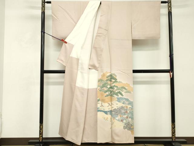 平和屋着物■豪華色留袖　作家物　花鳥文　金彩　正絹　逸品　DABE7650cd
