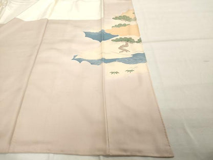平和屋着物■豪華色留袖　作家物　花鳥文　金彩　正絹　逸品　DABE7650cd