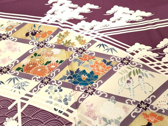 平和屋着物■豪華色留袖　吉祥花文　金彩　正絹　逸品　DABE7651cd