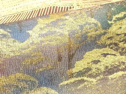 平和屋着物■豪華色留袖　風景文　暈し染め　金彩　正絹　逸品　DABE7652cd