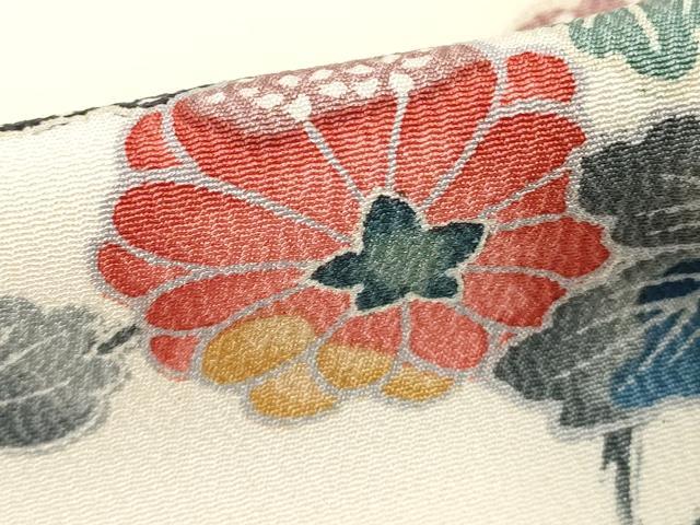平和屋着物■上質な小紋　草花文　正絹　逸品　DABE7655cd