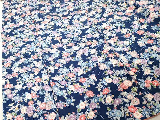 平和屋着物■上質な小紋　舞花文　正絹　逸品　DABE7656cd