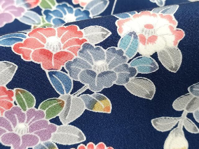 平和屋着物■上質な小紋　舞花文　正絹　逸品　DABE7656cd