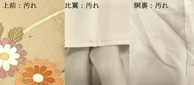 平和屋着物■豪華色留袖　飛鶴文　暈し染め　金彩　正絹　逸品　DABE7664cd