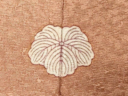 平和屋着物■上質な色無地　珊瑚色　正絹　逸品　未使用　DABE7665cd