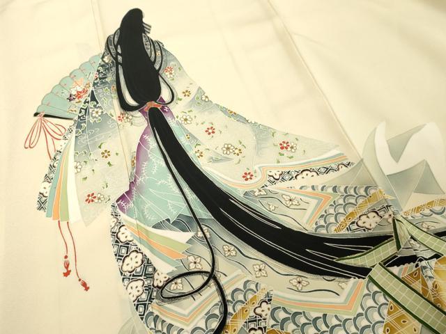平和屋着物■色留訪問着 女人文 正絹 逸品 DABE7666cd